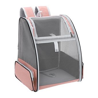1 pc Pet Backpack Carrier Ventilation Mesh Breathable Dog Carrier Backpack, 15x11x16.5 Inch