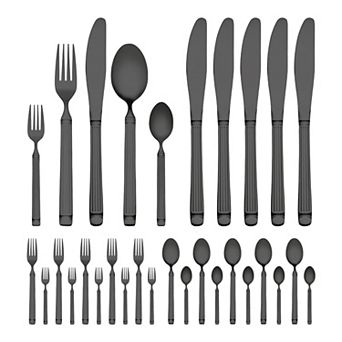 30 pc Mirror Polished Silverware Set, Stainless Steel Flatware Cutlery Set for Eating Tableware