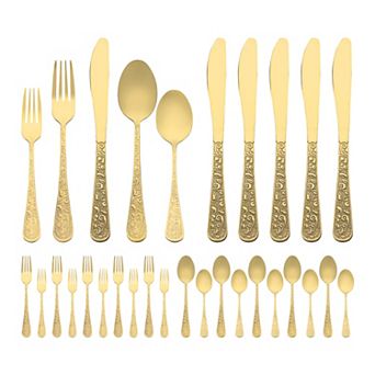 30 pc Silverware Set, Stainless Steel Flatware Set, Mirror Polished Cutlery Set for 6
