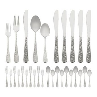 30 pc Silverware Set, Stainless Steel Flatware Set, Mirror Polished Cutlery Set for 6