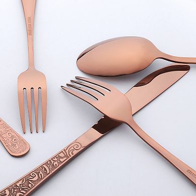 20 Piece Silverware Set, Stainless Steel Flatware Set, Mirror Polished Utensils Set for Kitchen