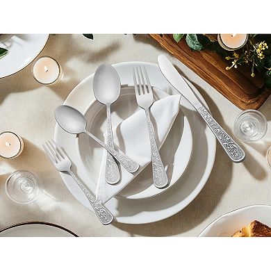20 Piece Silverware Set, Stainless Steel Flatware Set, Mirror Polished Utensils Set for Kitchen