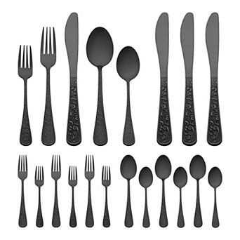 20 pc Silverware Set, Stainless Steel Flatware Set, Mirror Polished Utensils Set for Kitchen