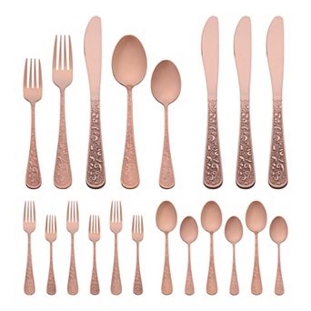 20 pc Silverware Set, Stainless Steel Flatware Set, Mirror Polished Utensils Set for Kitchen