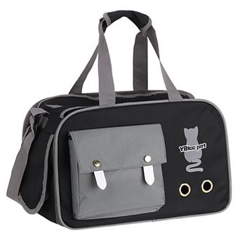 1 pc Travel Pet Carrier Breathable Small Dog Carrying Case, 17.3x9.8x10.6 Inch