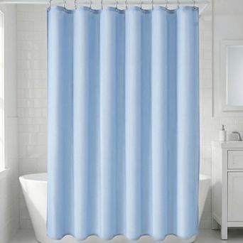 Geometric Shower Curtain Sets with 12 Hooks, Modern Textured Waterproof Shower Curtain for Bathroom