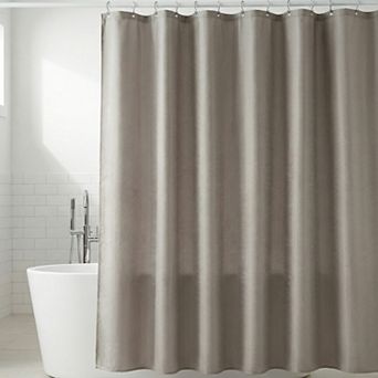 Geometric Shower Curtain Sets with 12 Hooks, Modern Textured Waterproof Shower Curtain for Bathroom