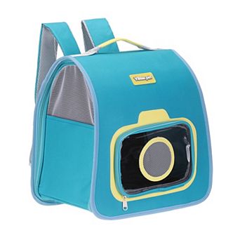 1 pc Travel Backpack for Cats or Small Dogs, 14.6x9.4x14.6 Inch