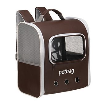 1 pc Pet Backpack Carrier Portable for Camping Traveling, 14.17x9.45x15.75 Inch