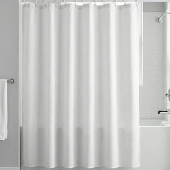 Geometry Textured Shower Curtain Sets, 12 Hooks Included, Waterproof Fabric for Bathroom Decor
