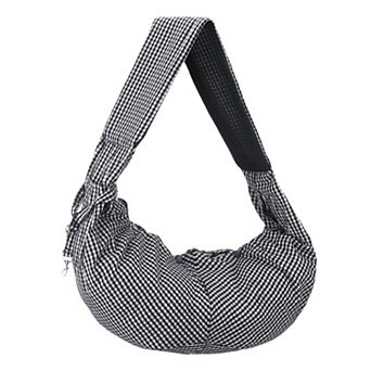 1 pc Soft Pouch Plaid with Pocket Pet Cross Body Shoulder Bag Intended, 3.15x1.97 Inch
