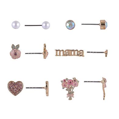 Hallmark Mother's Day 6 Pair Stud Earring Set