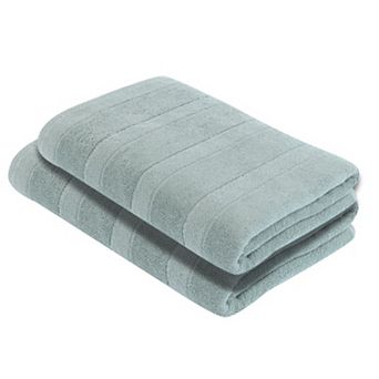 Luxury Turkish 2 pc Plush Bath Towels, Ultra Soft Towels, Oversized Bath Towels, Vetro Design