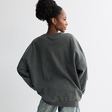 Juniors' Peanuts The Great Pumpkin Est. 1950 Snoopy & Woodstock Oversized Graphic Pullover