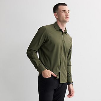 Men's FLX Tech Standard Long Sleeve Button Down Shirt