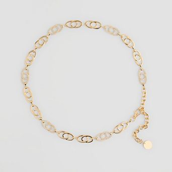 Women's Nine West Mixed Links Chain Belt