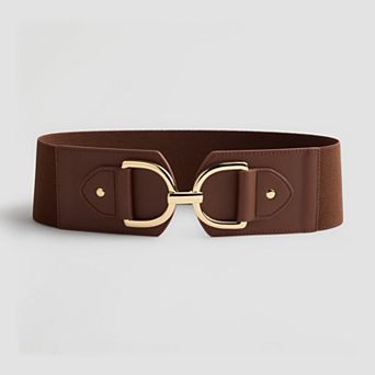 Women's Nine West D Hook Interlock Stretch Belt