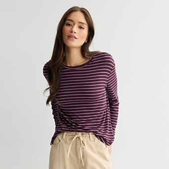 Juniors' SO® Long Sleeve Crew Tee