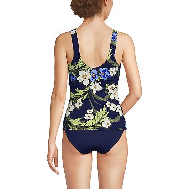 Women's Lands' End D-Cup Side Tie Swim Top