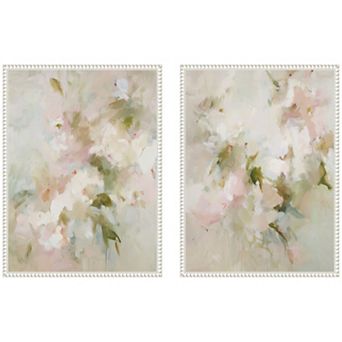Bloom No. 1 & No. 2 2 pc Framed Canvas Wall Art Set by Amy Lighthall