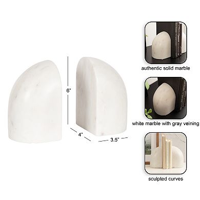Brookhart Marble Bookends 2pc Set