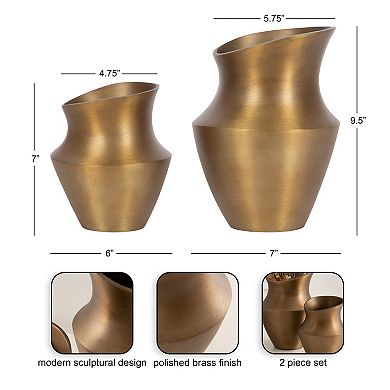 Suhana Decorative Metal Vase Set