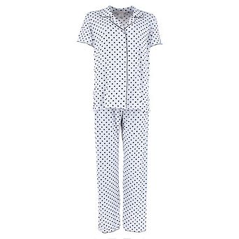 Gabriella Women's Notched Collar Polka Dot Pajama Set