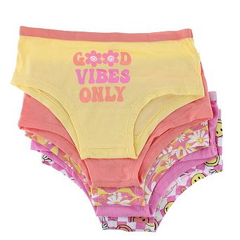 CTM Girl's Colorful Boy Short Underwear (5 Pack)