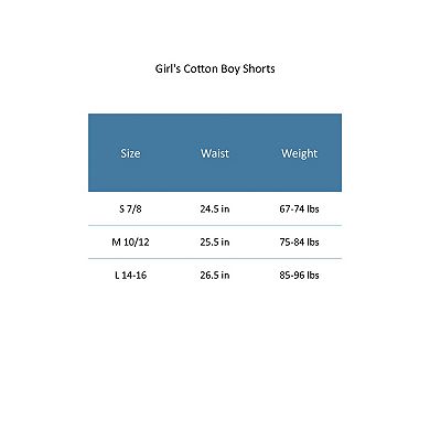 CTM Girl's Colorful Boy Short Underwear (5 Pack)