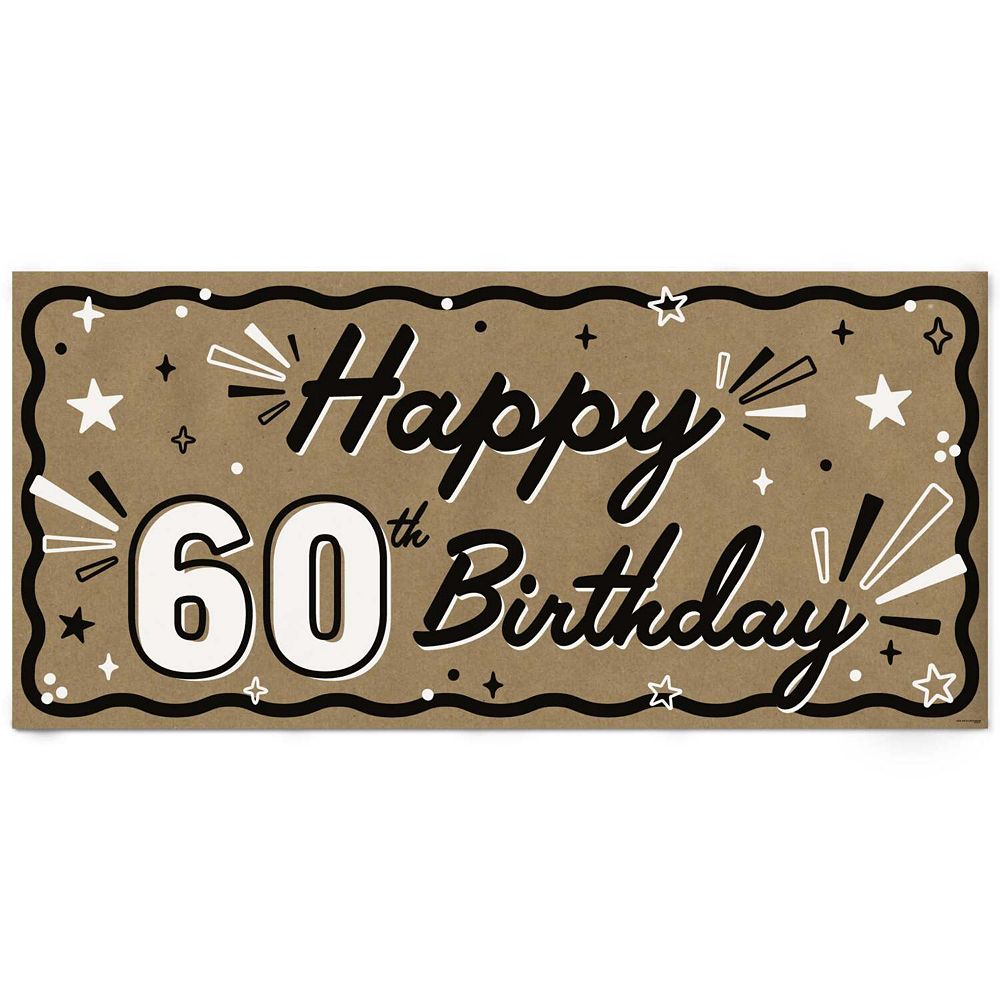 60th-birthday-kraft-paper-banner-black-white-happy-birthday-printed