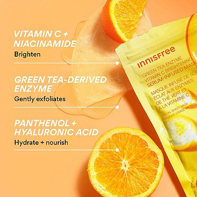 Vitamin C Brightening Serum-Infused Mask for Dark Spots