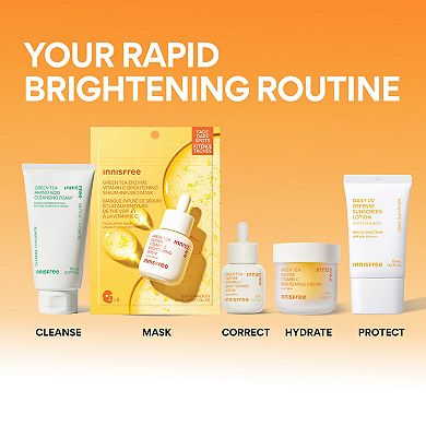 Vitamin C Brightening Serum-Infused Mask for Dark Spots