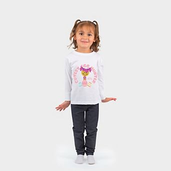 Mini Smiley Cutest Egg Hunter - Toddler Long Sleeve Graphic Tee