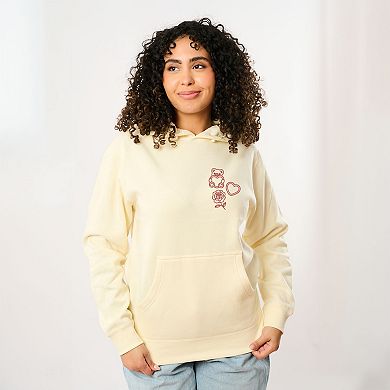 Embroidered Bear Hearts - Women's Graphic Hoodie