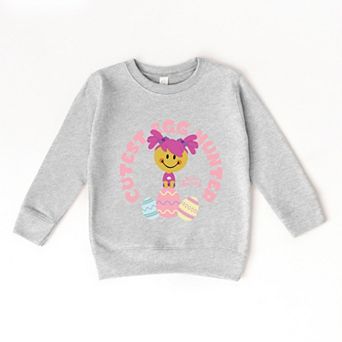 Mini Smiley Cutest Egg Hunter - Toddler Graphic Sweatshirt