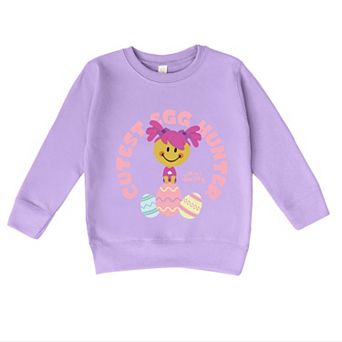 Mini Smiley Cutest Egg Hunter - Toddler Graphic Sweatshirt
