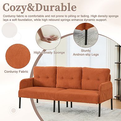 Merax 3-Seater Corduroy Sofa