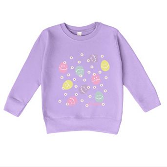 SmileyWorld Egg Flower Collage - Toddler Graphic Sweatshirt