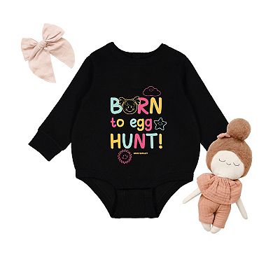 Mini Smiley Aria Born To Egg Hunt - Infant Fleece BodySuit