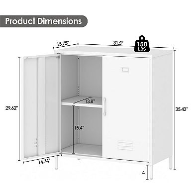Adjustable Shelf Metal Locker for Multi-Purpose Storage