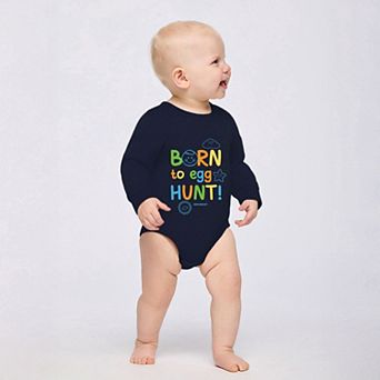 Mini Smiley Lumi Born To Egg Hunt - Infant Fleece BodySuit