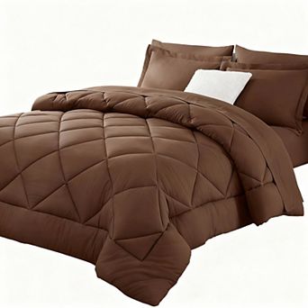 Comforter Set - 7 pc Bed In A Bag - Soft Microfiber