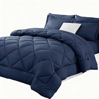 Comforter Set - 7 pc Bed In A Bag - Soft Microfiber