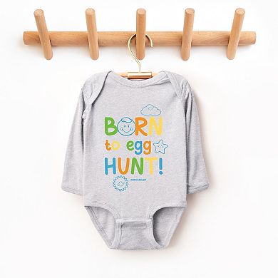 Mini Smiley Lumi Born To Egg Hunt - Baby Long Sleeve Bodysuit