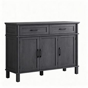 Buffet Cabinet with Drawers and Adjustable Shelves for Kitchen/Living Room