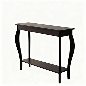 Curved Console Table - Space-Saving, Sturdy, Easy Assembly