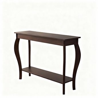 Curved Console Table - Space-Saving, Sturdy, Easy Assembly