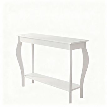 Curved Console Table - Space-Saving, Sturdy, Easy Assembly
