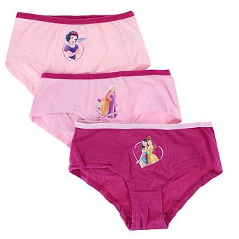 Textiel Trade Girl's Princess Assorted Briefs (3 Pack)