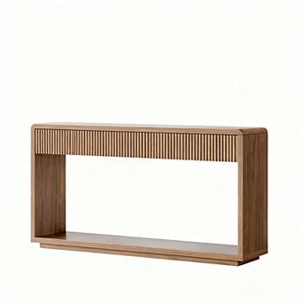 Boho Fluted Console Table for Entryway, Hallway, or Living Room